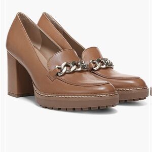 Naturalizer Women’s Callie Loafer Pump 
English Tea Brown Leather Size 9.5W